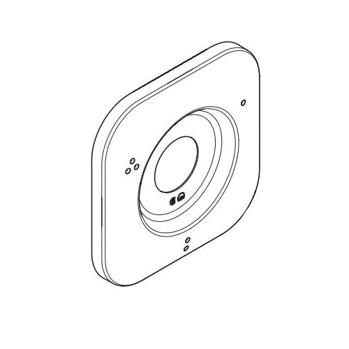 Moen® 198031BL Escutcheon, For Use With Genta™ T2402 Lever Handle 3-Independent Function Transfer Valve Trim Kit, Matte Black, Domestic