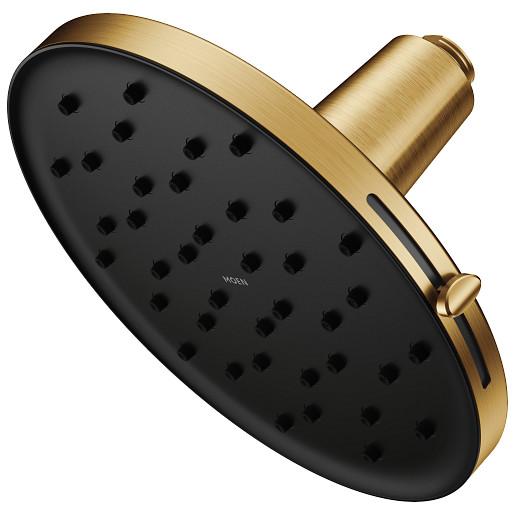 Adjustable Rainshower Shower Head - Brushed Gold - 1.75 GPM