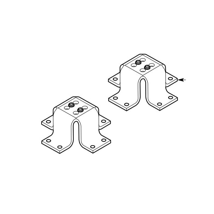 Moen® 259422 Mounting Kit, For Use With M-PACT™ TS50210 Double Riser Floor Mount Tub Filler For Concrete Rough-In Valve