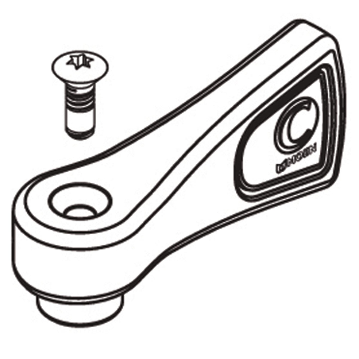 Moen® 52009 Hot Lever Handle Kit, For Use With Model 8242/8243 2-Handle Kitchen Faucet, Brass, Polished Chrome, Import, Commercial