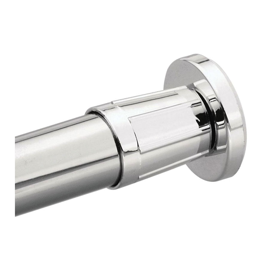 Moen® 54-5 Shower Rod, Donner, 1 in Dia x 62-1/2 in L Rod/Track, Aluminum, Polished Chrome, Import