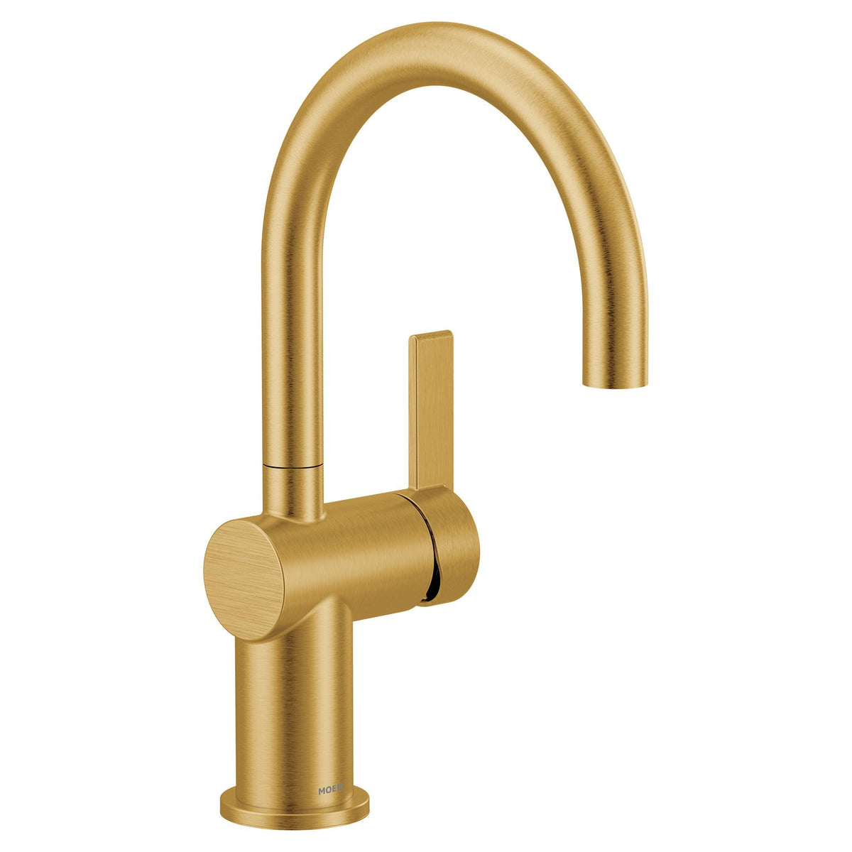 Moen® 5622BG 5622 Bar Faucet, Cia, Brushed Gold, 1 Handles, 1.5 gpm Flow Rate