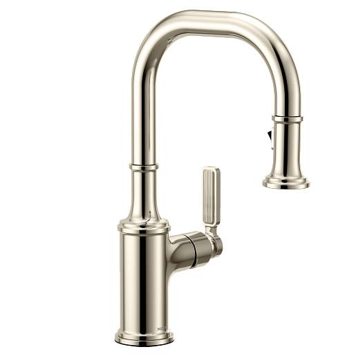 Smyth - Pull-Down Bar Faucet - Polished Nickel - Right