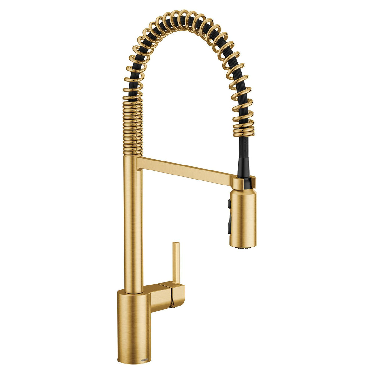Moen® 5923BG ALIGN® Kitchen Faucet, 1.5 gpm Flow Rate, High Arc Pull-Down Spout, Brushed Gold, 1 Handle, Domestic