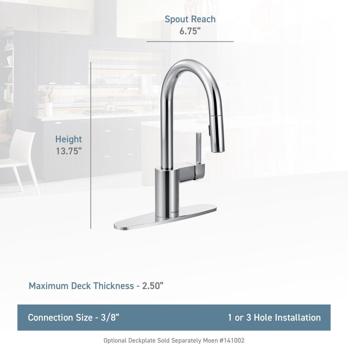Align - Pull-Down Bar Faucet - 1.5 GPM - Deck Mount