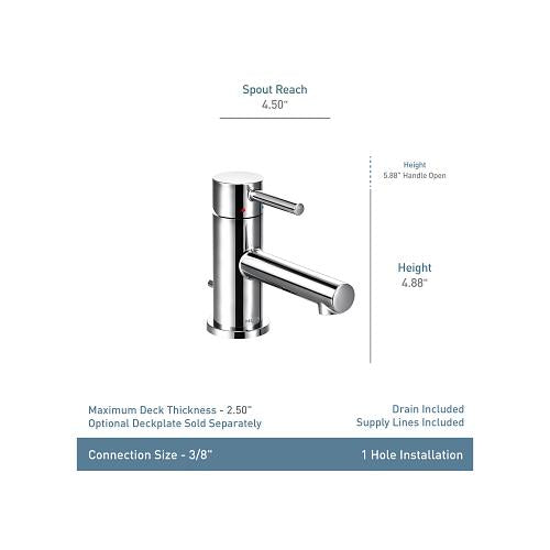 Align - Bathroom Faucet - 3/8" - Deck Mount