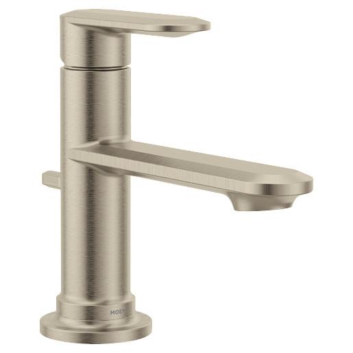 Moen® 6504BN Greenfield™ High Arc Bathroom Faucet, 1.2 gpm Flow Rate, 3.18 in H Spout, 1 Handles, Lift Rod Drain, 1 Faucet Holes, Brushed Nickel