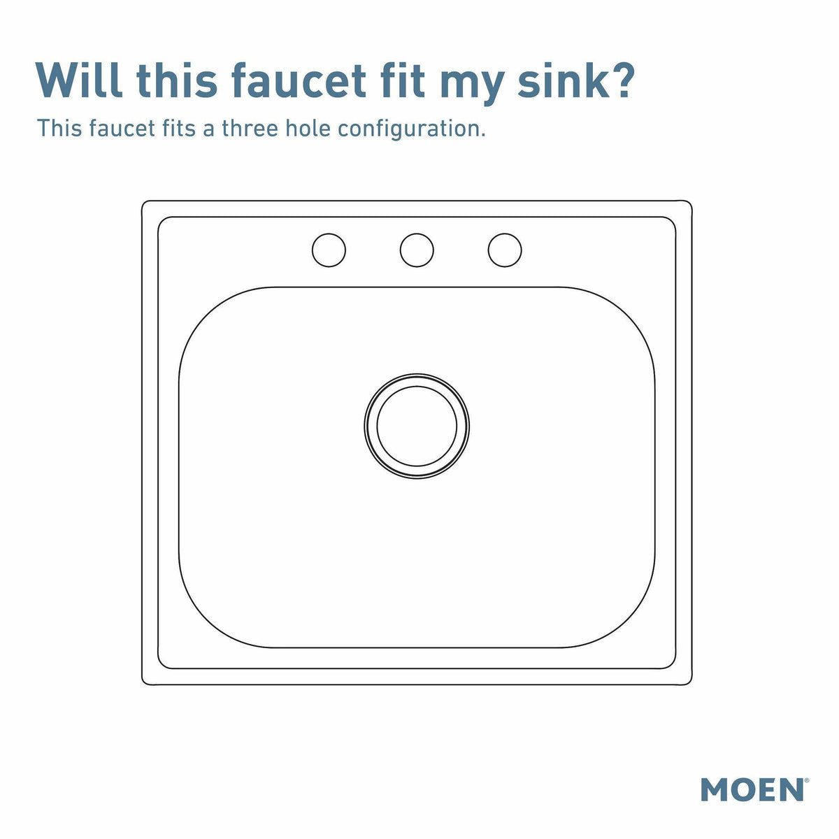 Moen® 8780 M-BITION™ Kitchen Faucet, 1.5 gpm Flow Rate, 8 in Center, Swivel Spout, Polished Chrome, 2 Handles, Domestic