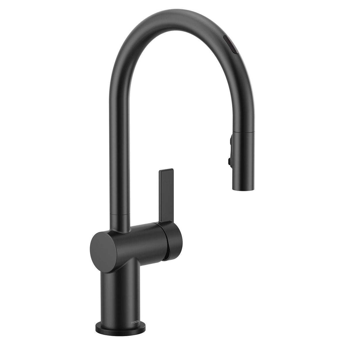 Moen® 7622EVBL 7622EV Cia Pull-Down Kitchen Faucet, 1.5 gpm Flow Rate, Matte Black, 1 Handles, 1, 3 Faucet Holes, Domestic, Commercial