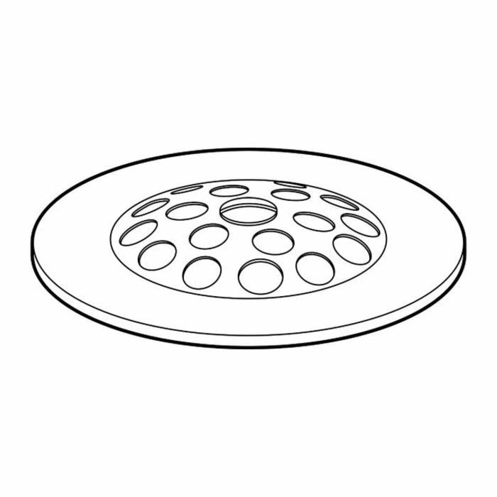 Grid Drain Cover - Brass - Polished Chrome