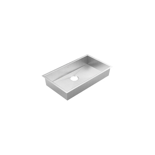 Moen® BGS181210B 1800 Series Sink, Brushed Stainless Steel, 29 in L x 16 in W Bowl, 31 in L x 18 in W x 6 in D, Undermount Mounting