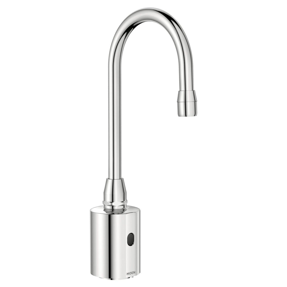 Moen® CA8303 M-POWER™ Lavatory Faucet, 0.5 gpm Flow Rate, 12-1/4 in H Spout, 1 Faucet Holes, Polished Chrome, Function: Touchless