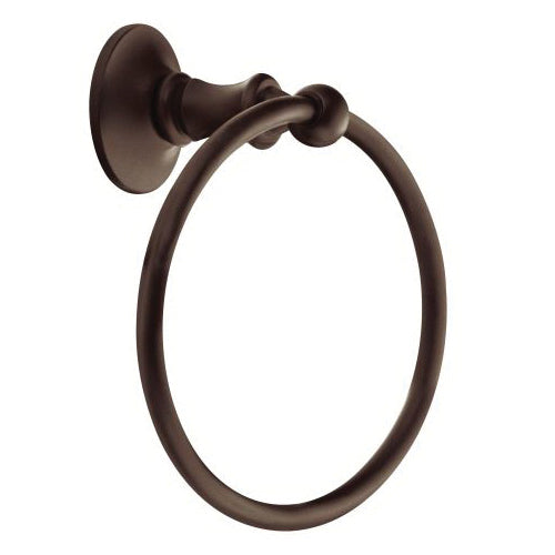 Moen® Towel Ring, Danbury®, 6 in Ring, 3.44 in OAD x 7.19 in OAH, Brass, Import