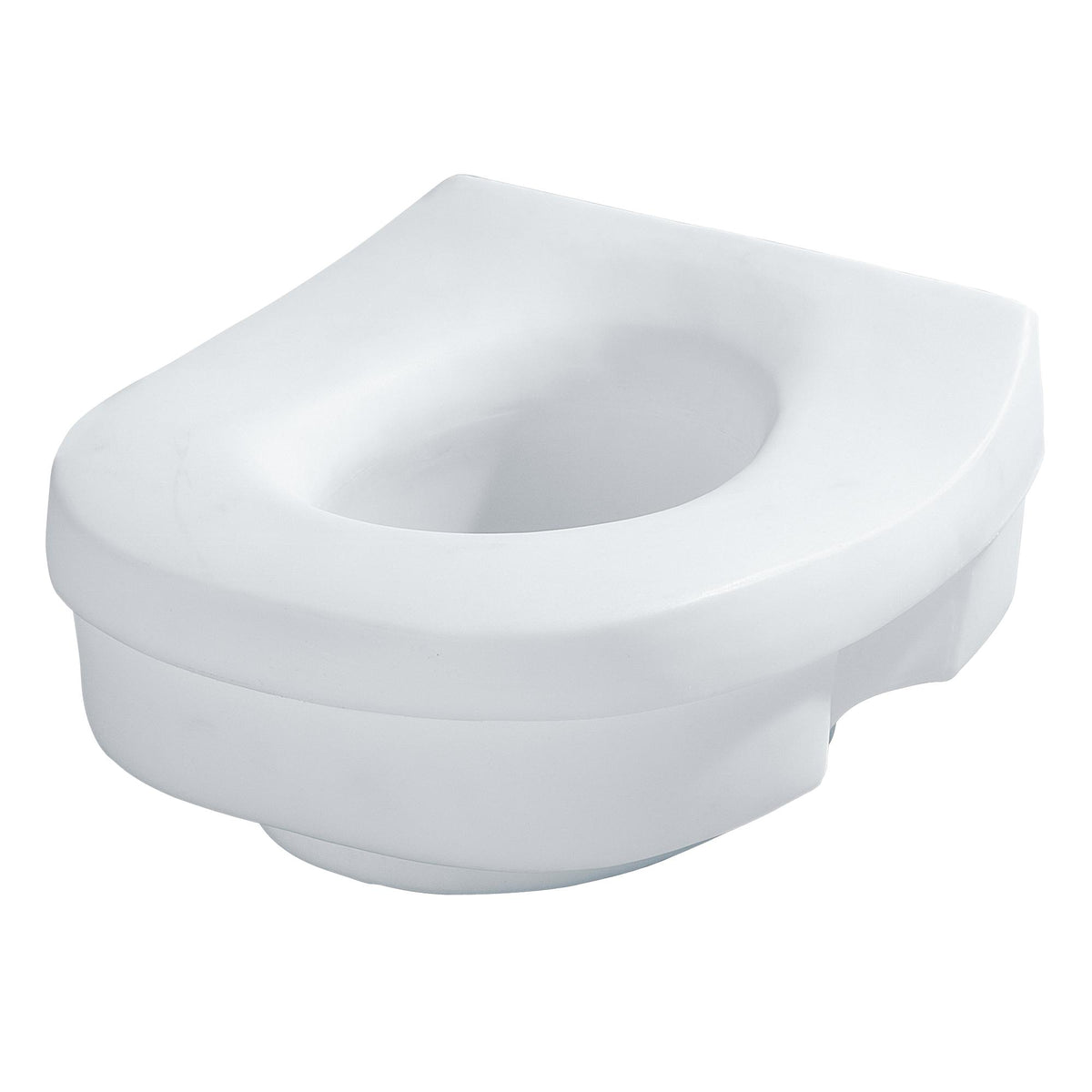 Moen® DN7020 Elevated Toilet Seat, Home Care®, 12-3/4 in W x 15-3/4 in D Seat, 250 lb, Glacier White, Import