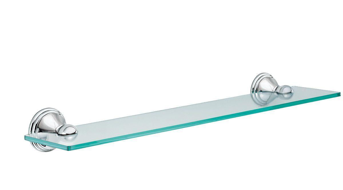 Retreat - Vanity Shelf - Wall Mount - Tempered Glass/Zinc