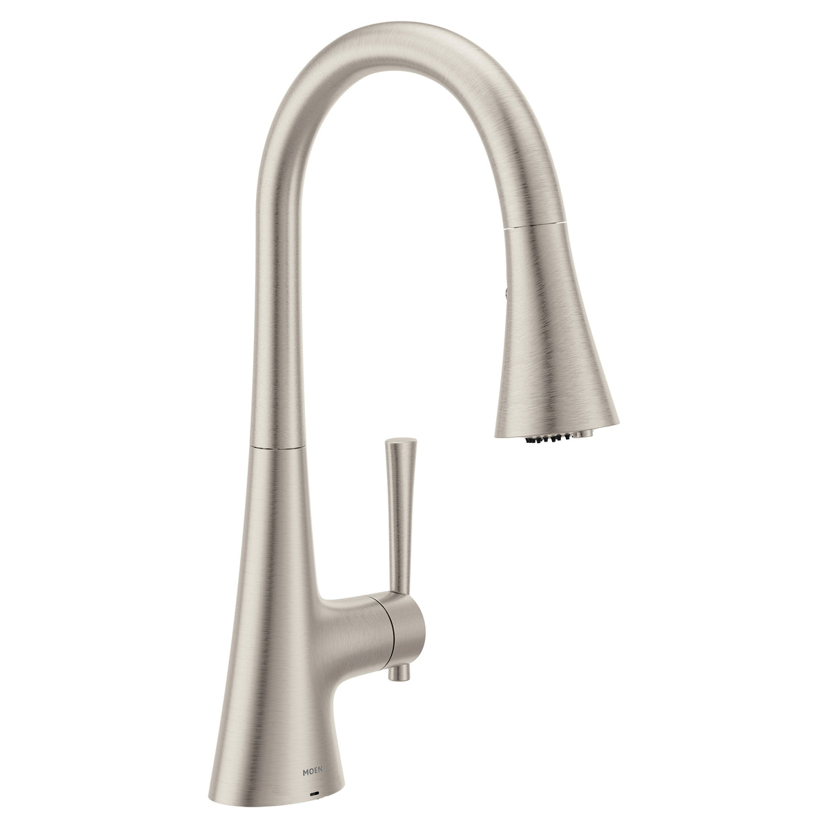 Moen® F9126SRS F9126 Kurv Flexible Faucet, 1.5 gpm Flow Rate, Spot Resist Stainless, 1 Handles, 1 Faucet Holes, Function: Traditional