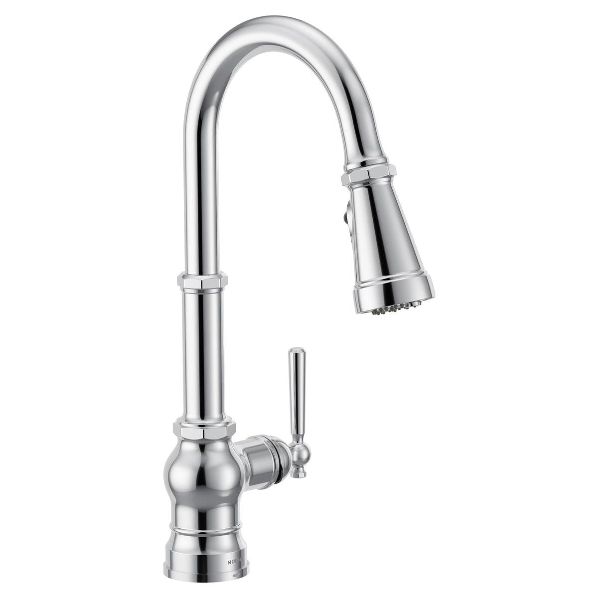 Moen® FS72003 Paterson Flexible Faucet, 1.5 gpm Flow Rate, Chrome, 1 Handles, 1 Faucet Holes, Function: Traditional, Domestic
