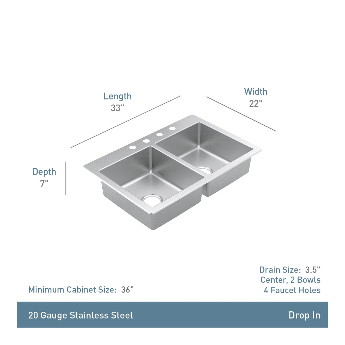 High Quality Sink - Stainless - Drop-in
