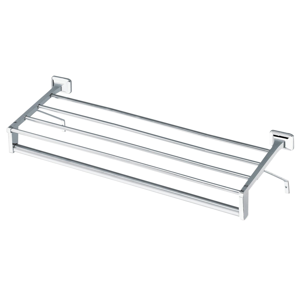 Moen® R5519 Towel Bar With Shelf, Hotel™ Motel, 24 in L Bar, 430 Stainless Steel, Polished Chrome, Import