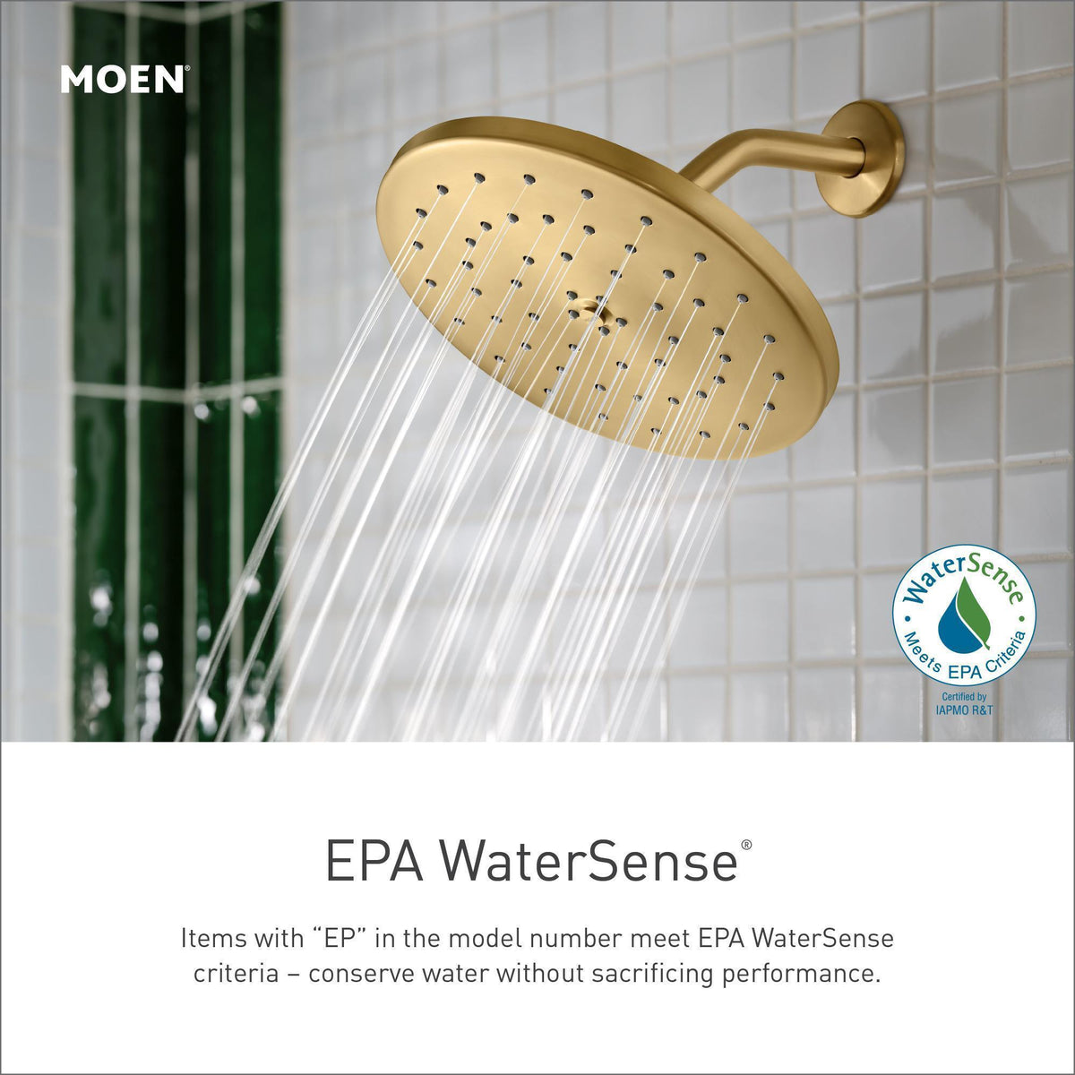 Moen® UT2192EPBG Shower Trim, 1.75 gpm Shower, Brushed Gold