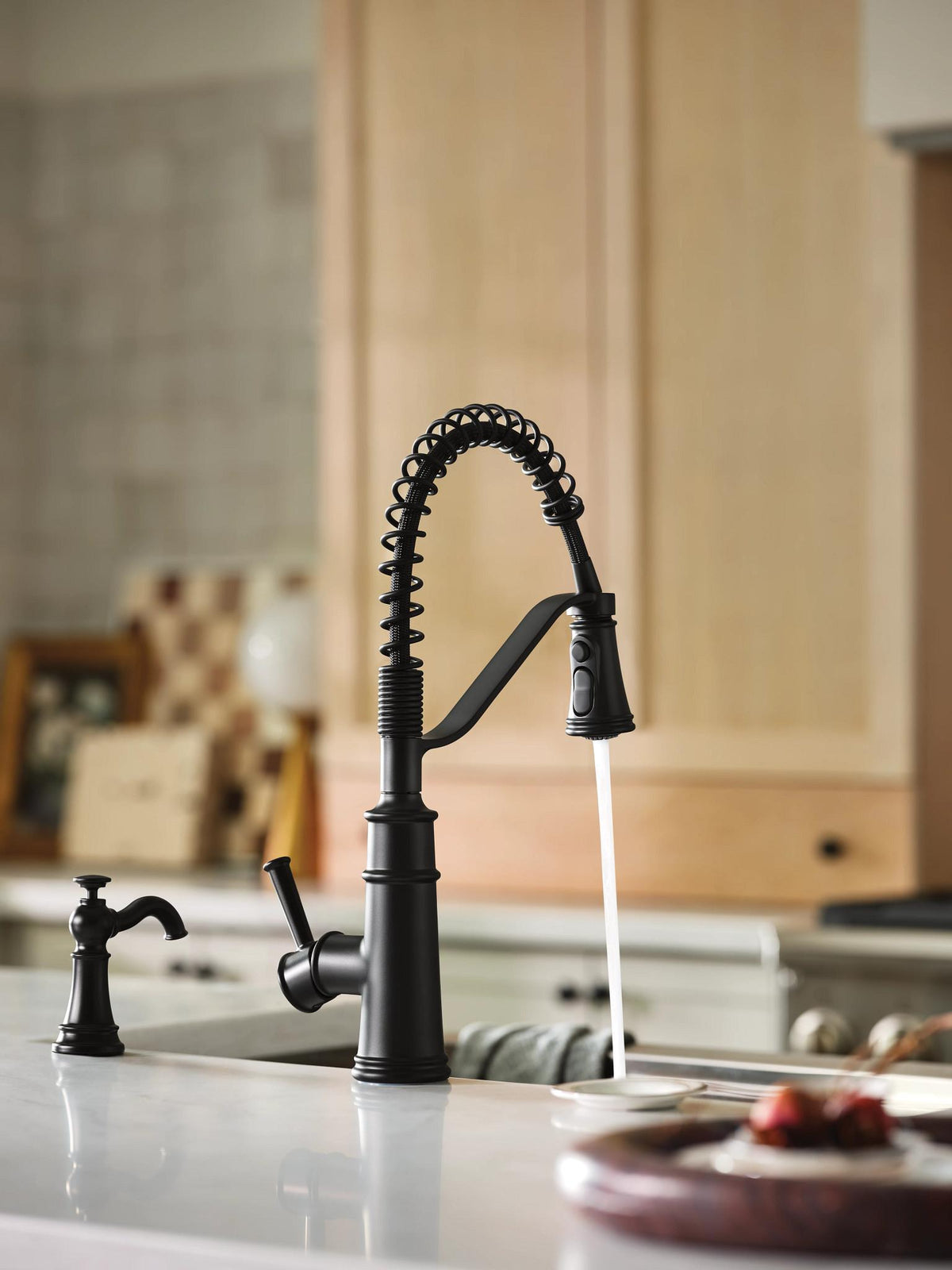 Traditional - Soap Dispenser - Matte Black - Deck Mount