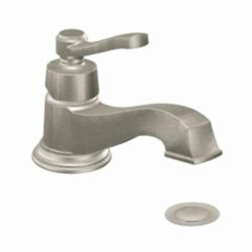 Moen® Bathroom Faucet, Rothbury™, 1.2 to 1.5 gpm Flow Rate, 2-1/16 in H Spout, 1 Handle, Pop-Up Drain, 1 Faucet Hole, Function: Traditional