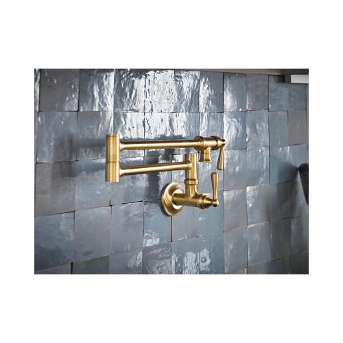 Traditional - Pot Filler Kitchen Faucet - Wall Mount