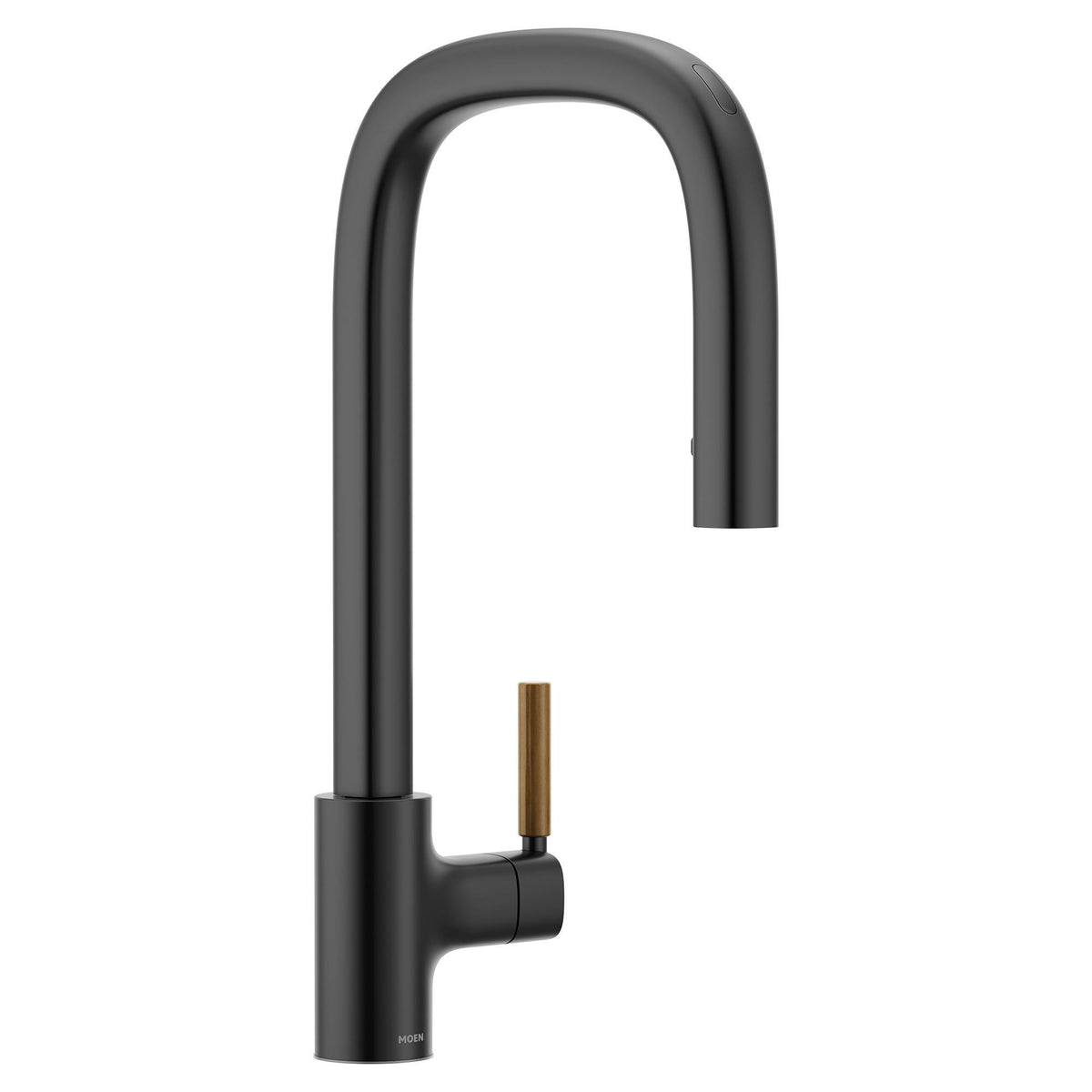 Moen® S74001EV2BL S74001EV2 Tenon™ Flexible Faucet, 1.5 gpm Flow Rate, Matte Black, 1 Handles, 1 Faucet Holes, Domestic