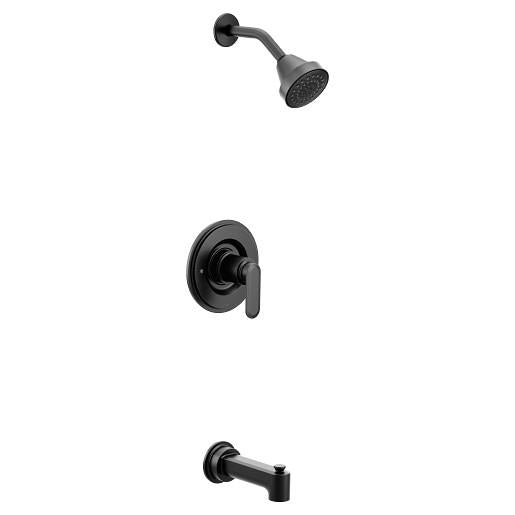 Moen® T2223EPBL T2223EP Transitional Tub and Shower Trim, 1.75 gpm Shower, Matte Black