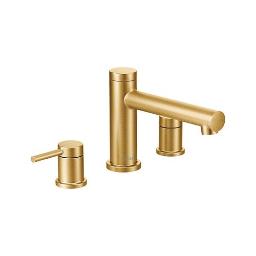 Align - Roman Tub Faucet - Brushed Gold - Rough-in Deck