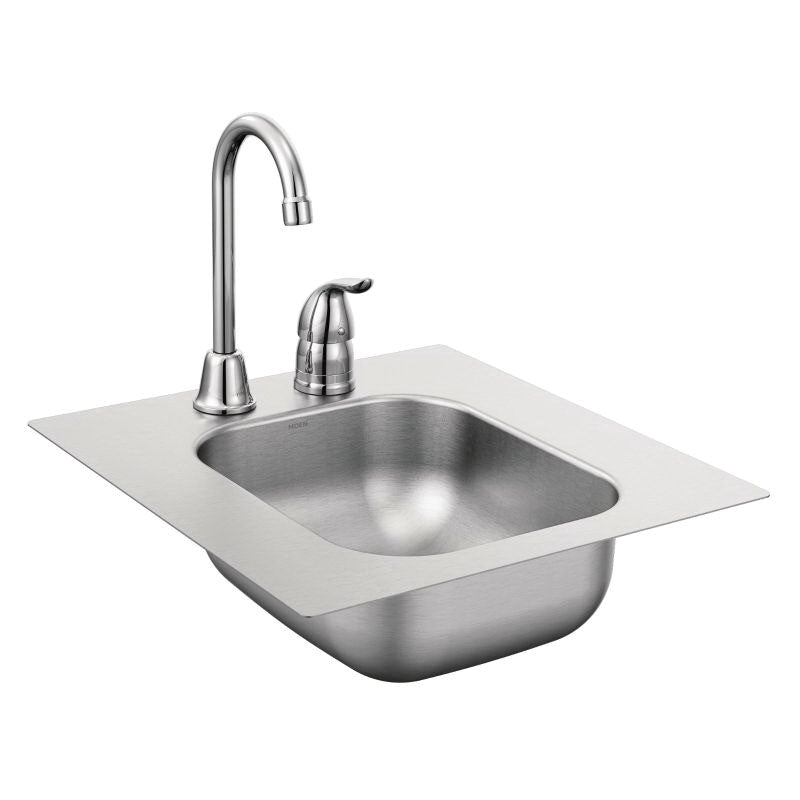 16-5/8" Drop-in Kitchen Sink - Single Bowl - Stainless Steel