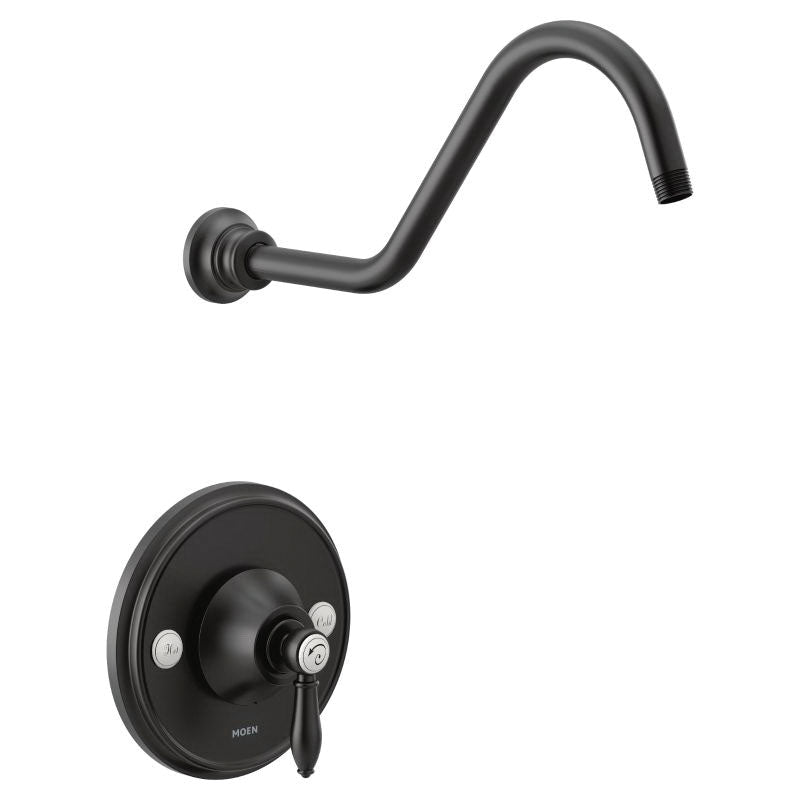 Weymouth - Shower Trim Only - Matte Black - Wall Mount