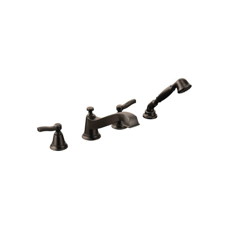 Moen® Rothbury™ Roman Tub Faucet, 10 to 16 in Center, 2 Handles, Function: Traditional, Domestic