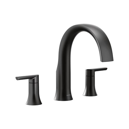 Doux - Roman Tub Faucet - Matte Black - Rough-in Deck