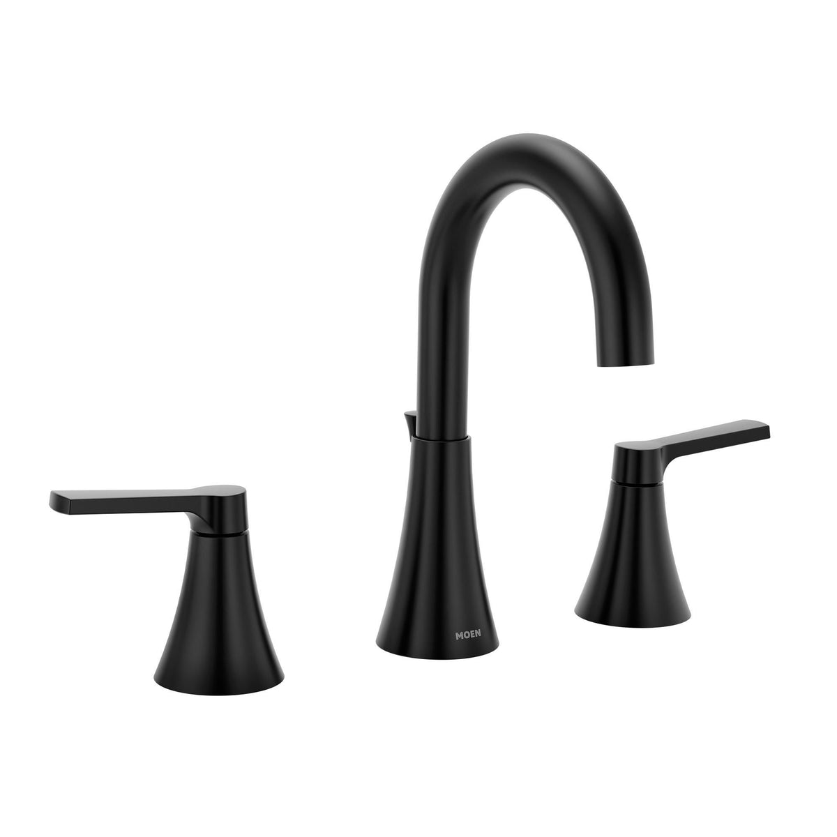 Jase - Transitional Faucet - Matte Black - Widespread