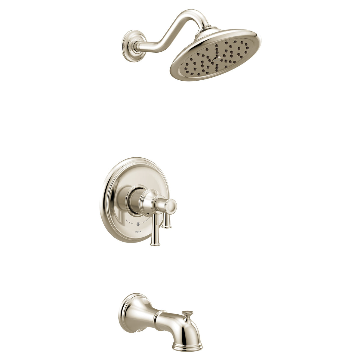 Moen® UT4313EPNL UT4313EP Traditional Tub and Shower Trim, 1.75 gpm Shower, Polished Nickel