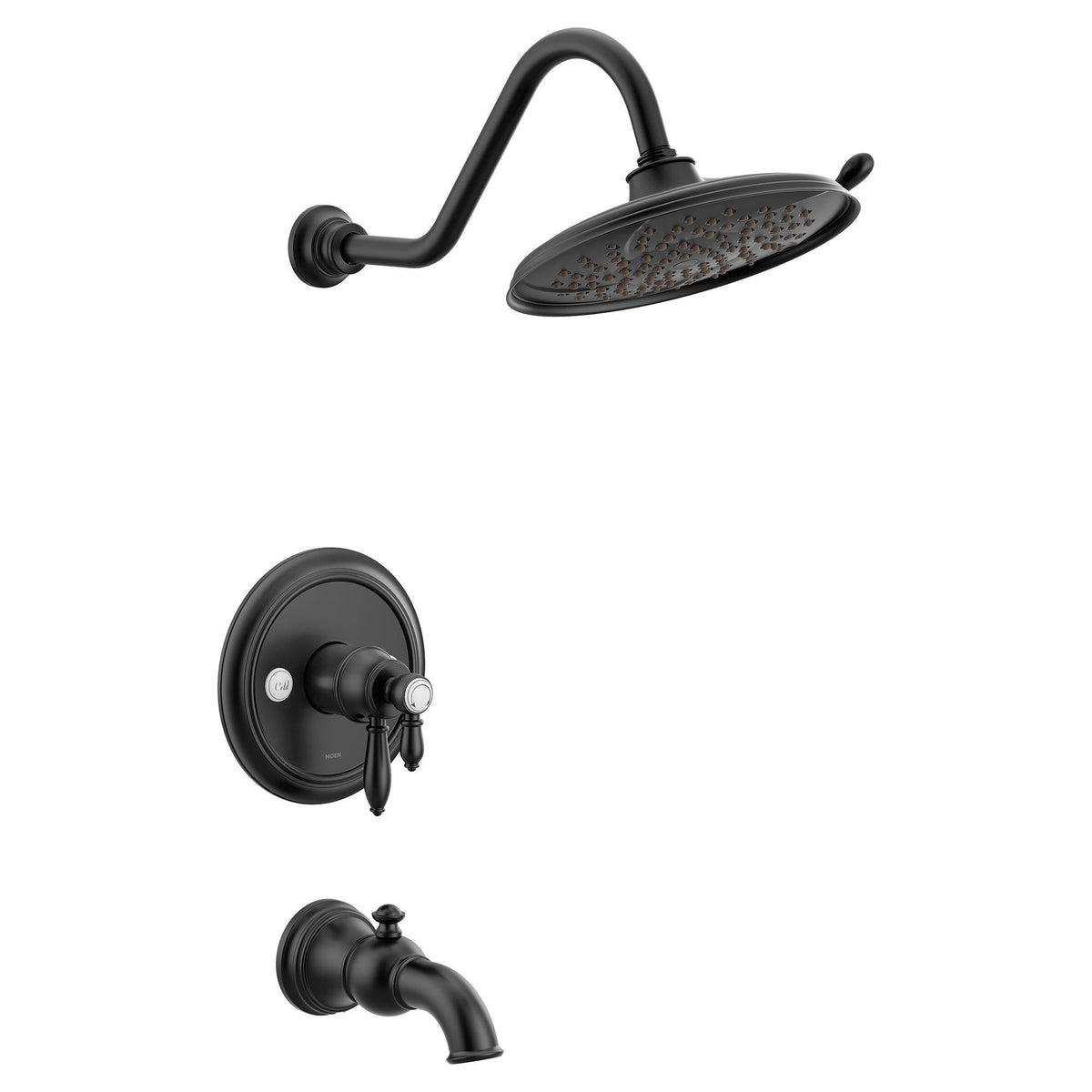 Weymouth - Universal Shower Trim - Matte Black - 9-1/8" Dia