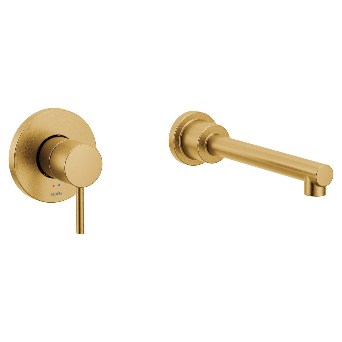 Moen® WT391BG Align Tub Filler, 8 gpm Flow Rate, Brushed Gold, 1 Handles, Domestic