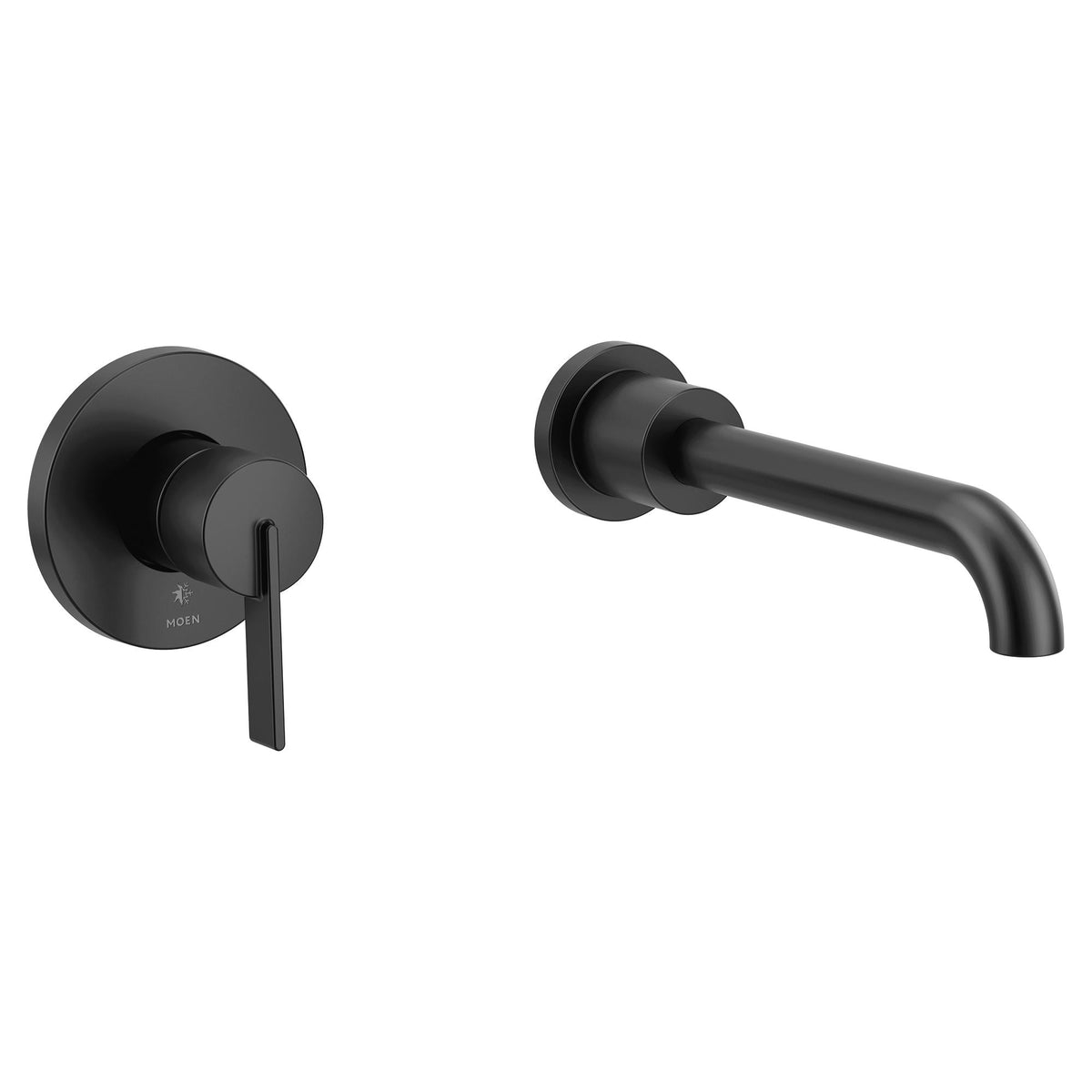Moen® WT6221BL Cia Suite Tub Filler, 8 gpm Flow Rate, 8 in Center, Matte Black, 1 Handles, Domestic