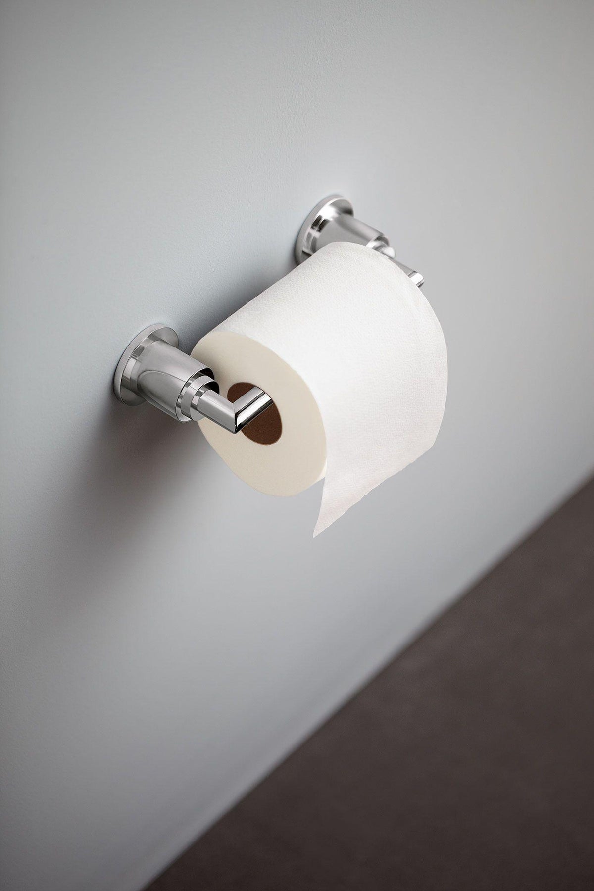 Arris - Pivoting Paper Holder - Wall Mount - Zinc