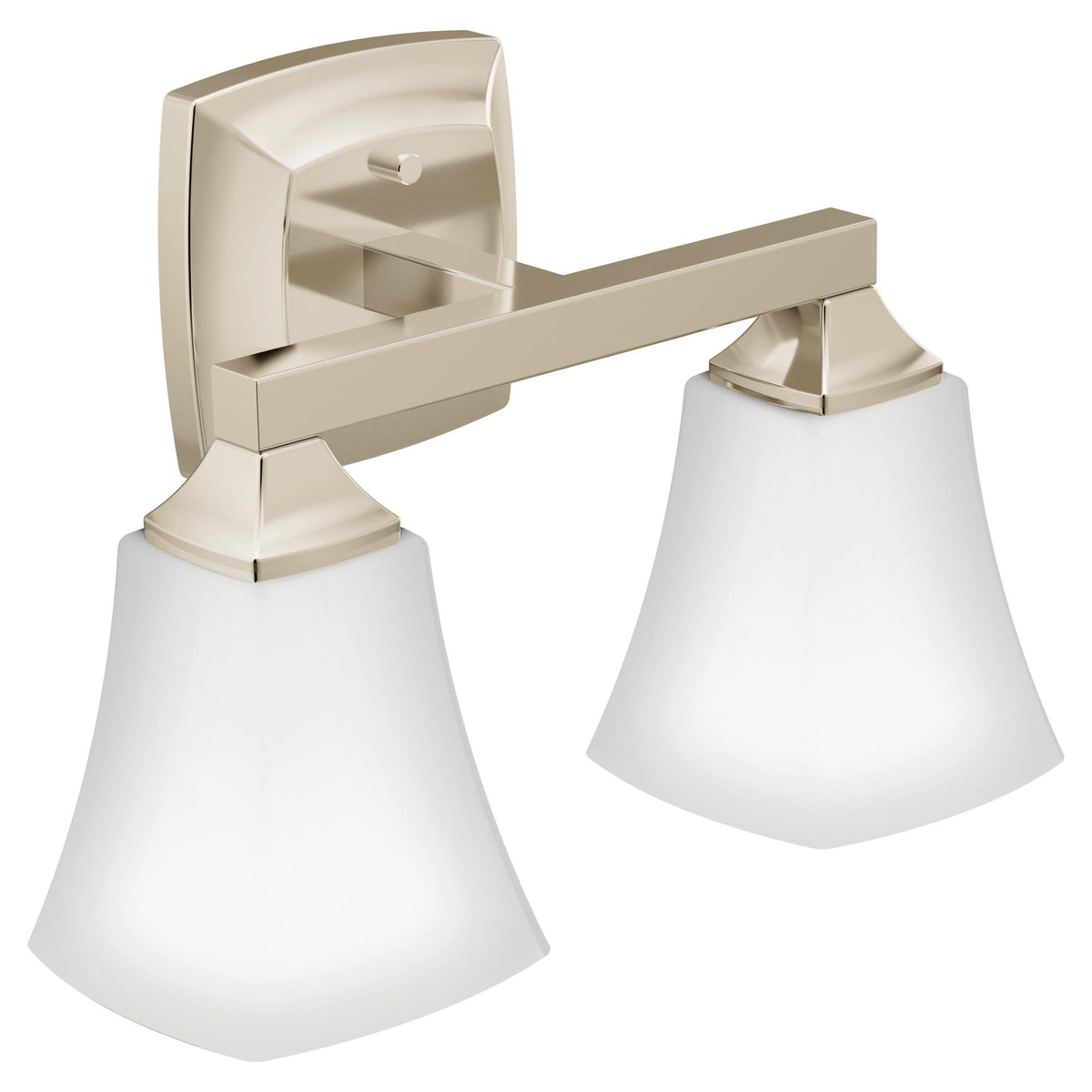 Moen® YB5162NL Voss™ 2-Globe Bath Light, (2) Lamp, 110 V, Polished Nickel Housing