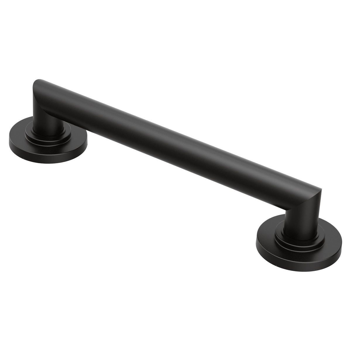 Moen® YG0812BL Arris™ Designer Grab Bar, 1-1/4 in Dia x 12 in L, Matte Black, Stainless Steel, Import