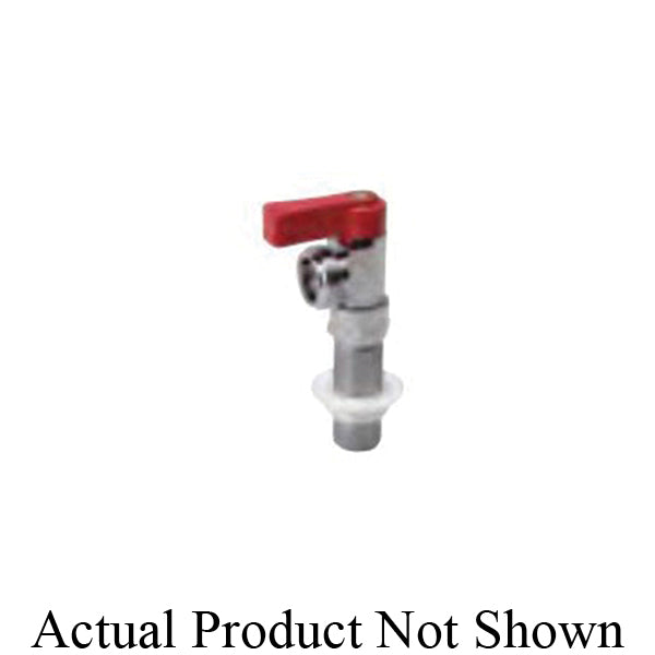 B&K® ProLine™ Quartermaster® 102-210 Quarter Turn Washing Machine Valve, 1/2 in, MNPT x Male Hose Thread, 125 psi, Brass Body, Import