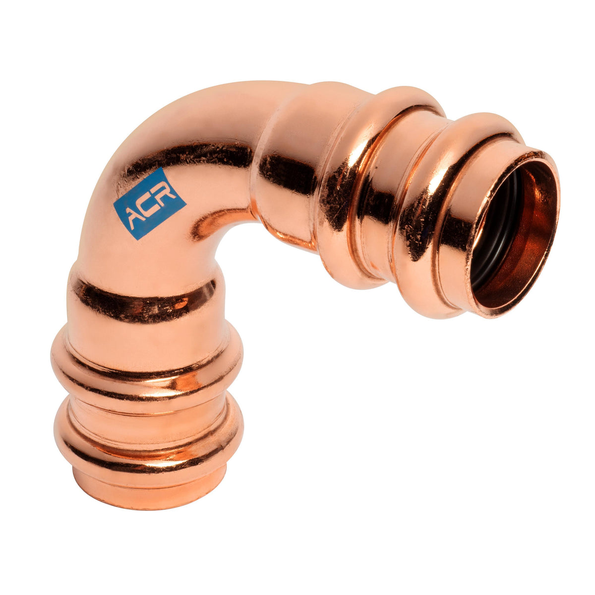Mueller® RP02055 90 deg Elbow, 90 deg Elbow, 1-3/8 in Nominal, Press End Style, Copper