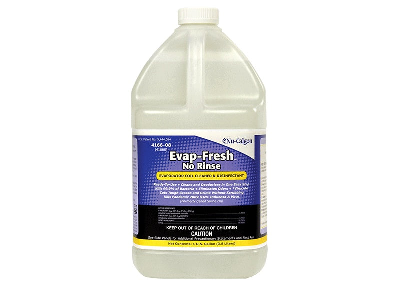 Nu-Calgon Evap-Fresh™ No Rinse® 4166-08 Coil Cleaner, 18 oz Bottle, Liquid