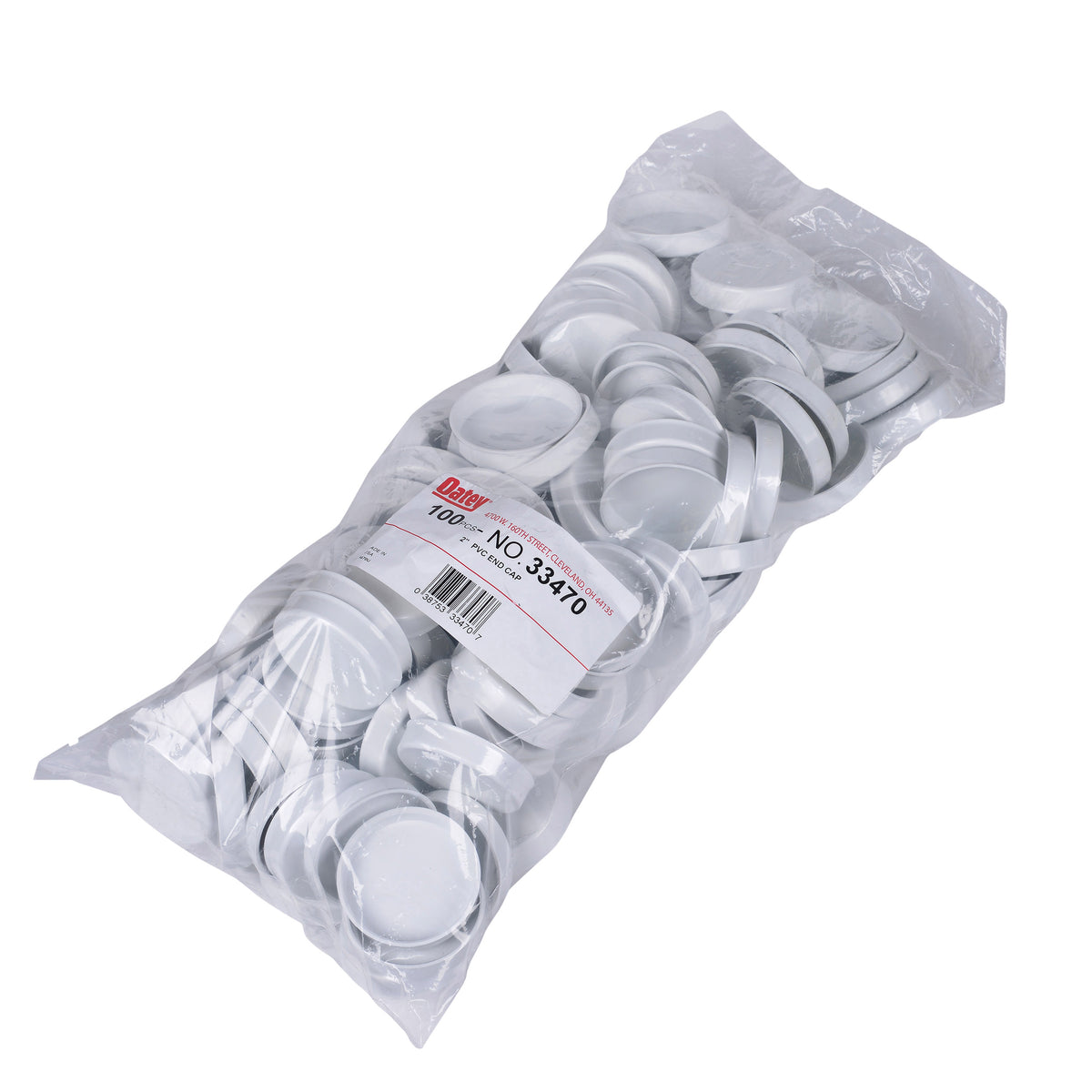 End-Cap Test Cap - White - 2" Dia