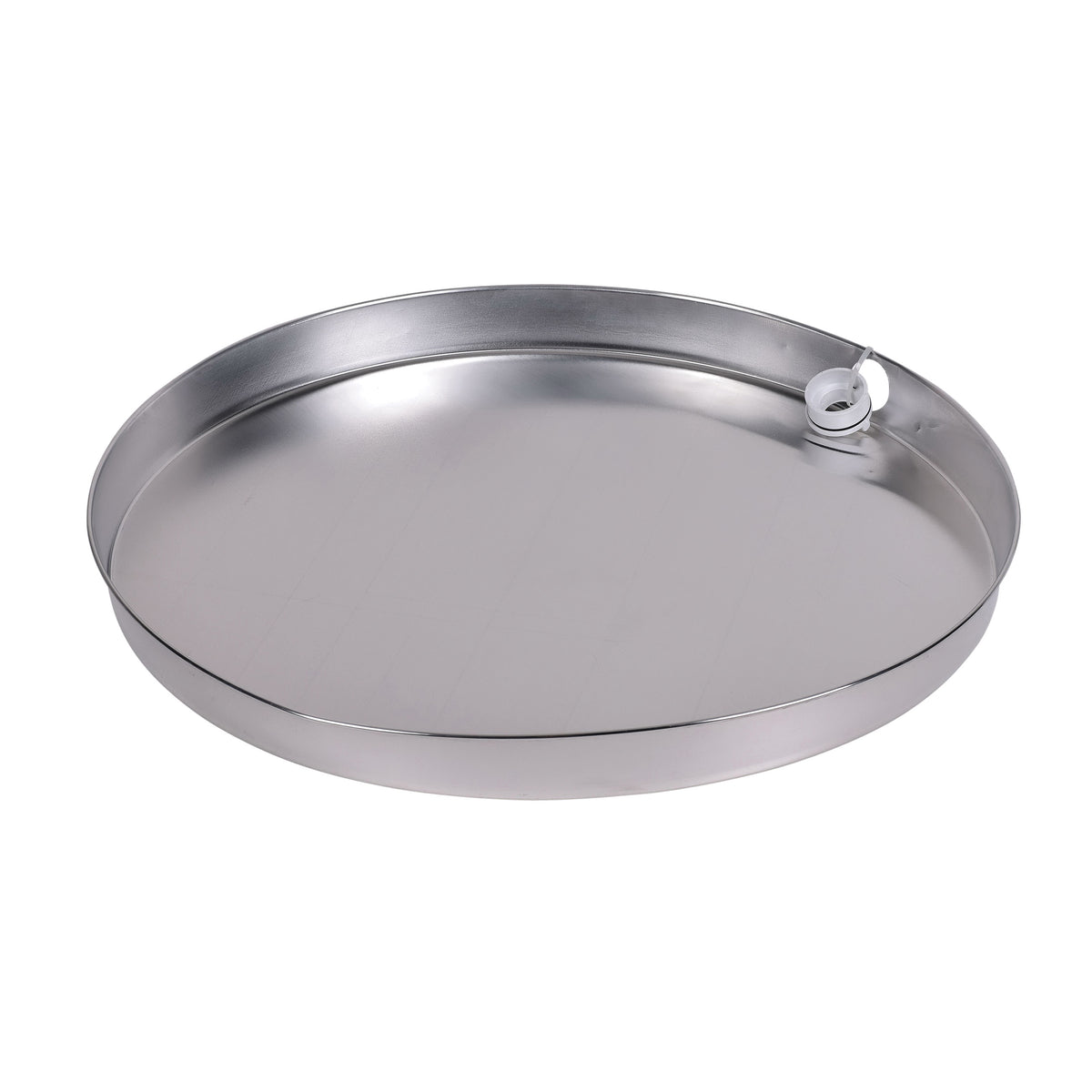 Oatey® 34103 Water Heater Pan With 1-1/2 in PVC Adapter, For Use With Gas/Electric Water Heater, Aluminum