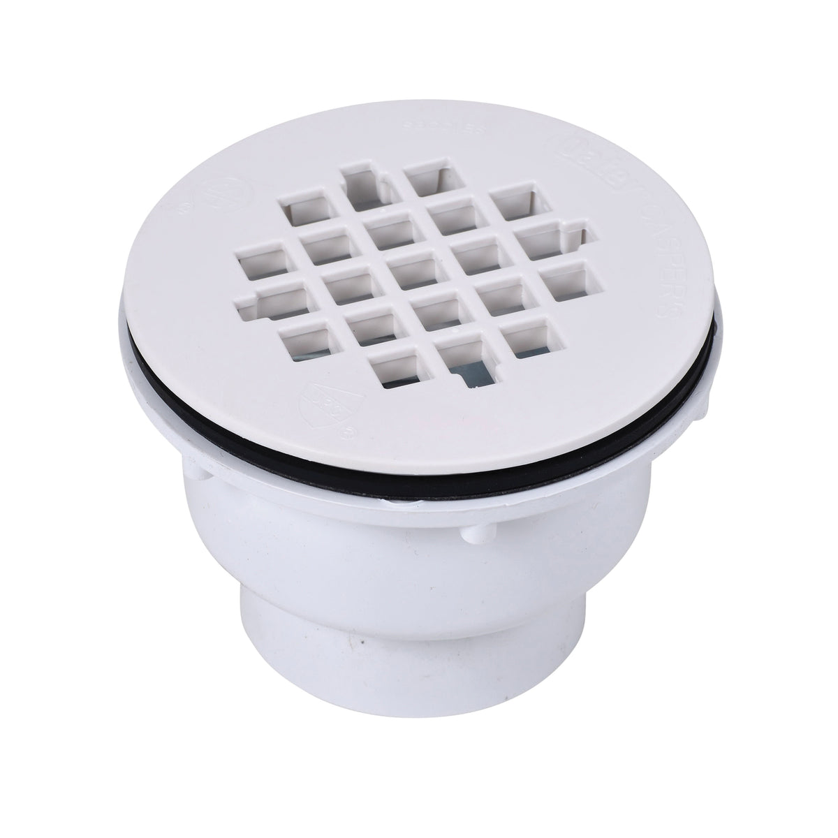 Oatey® 42049 102 2-Part Shower Drain With Plastic Strainer, 2 in Nominal, Solvent Weld Connection, PVC Drain