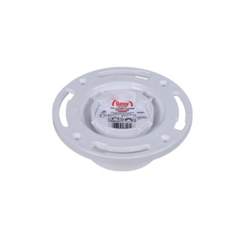 Oatey® Easy Tap® 43557 Closet Flange With Plastic Ring and Test Cap, 3 to 4 in Pipe, PVC