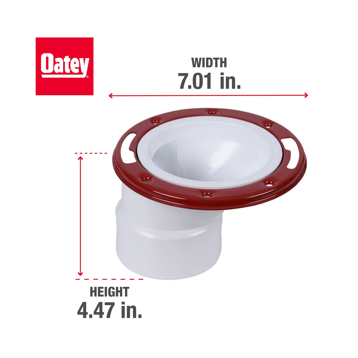 Level Fit Closet Flange without Test Cap - 3" - 4" Pipe